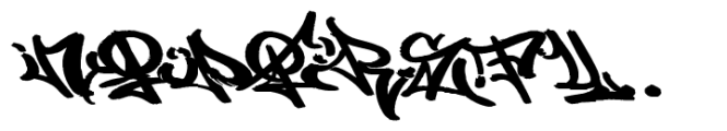 Guns With Rosez Graffiti Font UPPERCASE