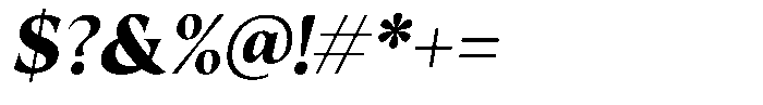 Guren Black Italic Font OTHER CHARS