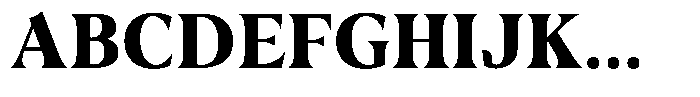 Guren Black Font UPPERCASE