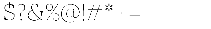 Guren ExtraLight Font OTHER CHARS