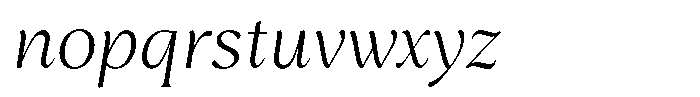 Guren Italic Font LOWERCASE
