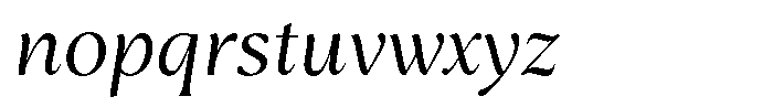 Guren Medium Italic Font LOWERCASE