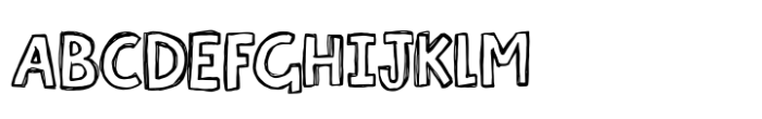 Gurgle Jock Outline Font UPPERCASE