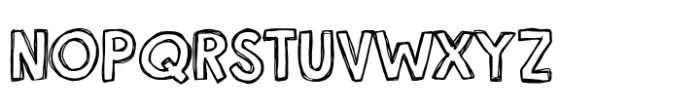 Gurgle Jock Outline Font UPPERCASE