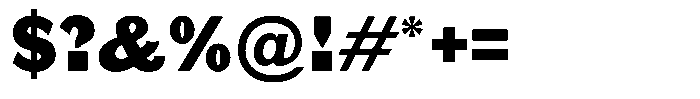 Gurky Grotesque Black Font OTHER CHARS