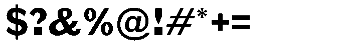 Gurky Grotesque Bold Font OTHER CHARS