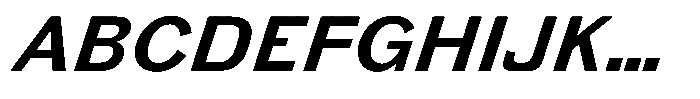 Gurky Grotesque Medium Italic Font UPPERCASE