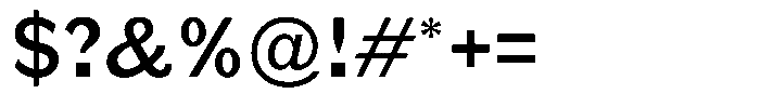 Gurky Grotesque Medium Font OTHER CHARS