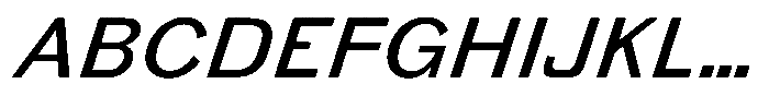 Gurky Grotesque Regular Italic Font UPPERCASE