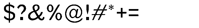Gurky Grotesque Regular Font OTHER CHARS