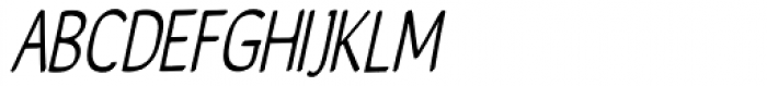 Gurnee Condensed Oblique Font UPPERCASE