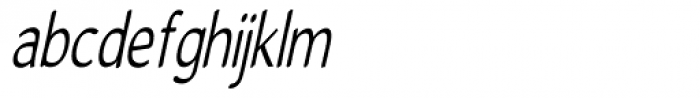Gurnee Condensed Oblique Font LOWERCASE