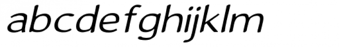 Gurnee Expanded Oblique Font LOWERCASE