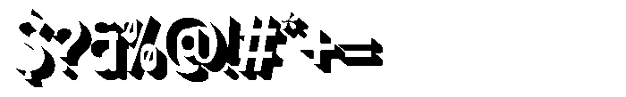 Gurow Extrude Font OTHER CHARS
