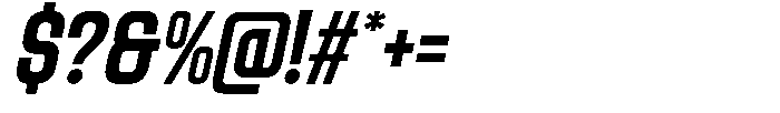 Gurvaco Italic Font OTHER CHARS
