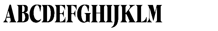 Gustian Black Condensed Font UPPERCASE