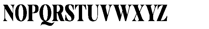 Gustian Black Condensed Font UPPERCASE