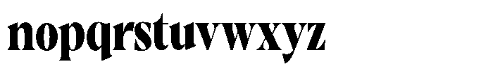 Gustian Black Condensed Font LOWERCASE