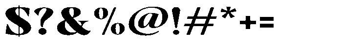 Gustian Black Expanded Font OTHER CHARS