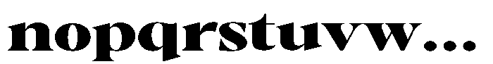 Gustian Black Expanded Font LOWERCASE