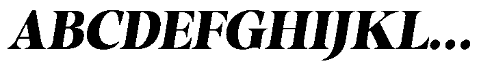 Gustian Black Italic Font UPPERCASE