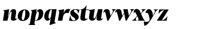 Gustian Black Italic Font LOWERCASE