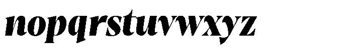 Gustian Black Semi Condensed Italic Font LOWERCASE