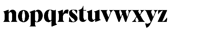 Gustian Black Semi Condensed Font LOWERCASE