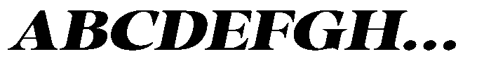 Gustian Black Semi Expanded Italic Font UPPERCASE