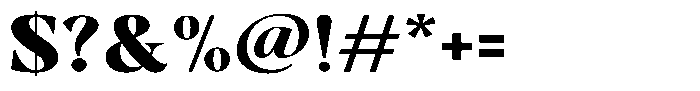 Gustian Black Semi Expanded Font OTHER CHARS