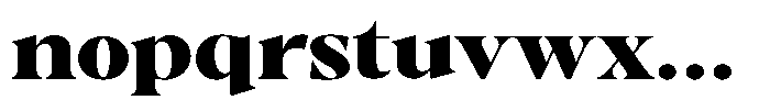 Gustian Black Semi Expanded Font LOWERCASE