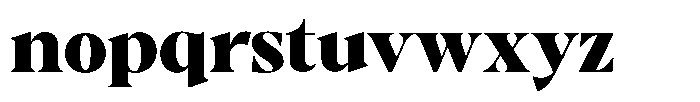 Gustian Black Font LOWERCASE