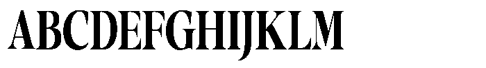 Gustian Bold Condensed Font UPPERCASE