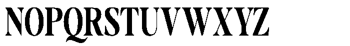 Gustian Bold Condensed Font UPPERCASE