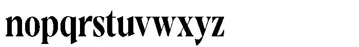 Gustian Bold Condensed Font LOWERCASE