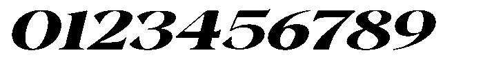 Gustian Bold Expanded Italic Font OTHER CHARS