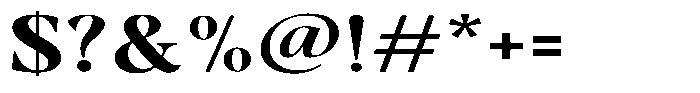 Gustian Bold Expanded Font OTHER CHARS