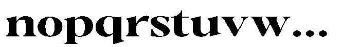 Gustian Bold Expanded Font LOWERCASE