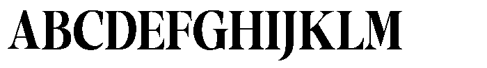 Gustian Bold Semi Condensed Font UPPERCASE