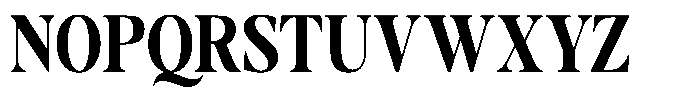 Gustian Bold Semi Condensed Font UPPERCASE