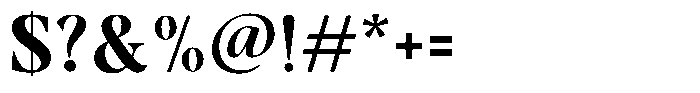 Gustian Bold Font OTHER CHARS