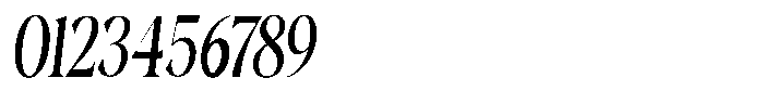 Gustian Condensed Italic Font OTHER CHARS