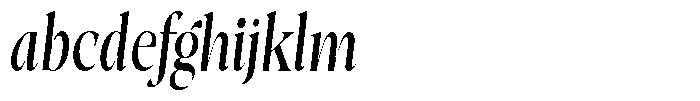 Gustian Condensed Italic FONT