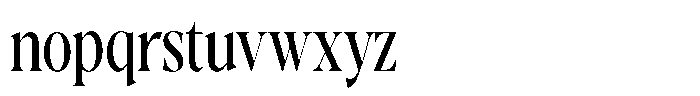 Gustian Condensed Font LOWERCASE