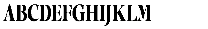 Gustian Extra Bold Condensed Font UPPERCASE