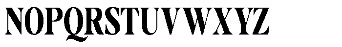 Gustian Extra Bold Condensed Font UPPERCASE