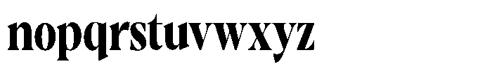 Gustian Extra Bold Condensed Font LOWERCASE