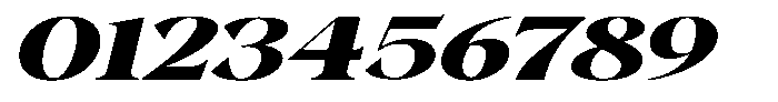 Gustian Extra Bold Expanded Italic Font OTHER CHARS