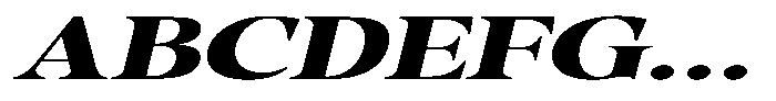 Gustian Extra Bold Expanded Italic Font UPPERCASE