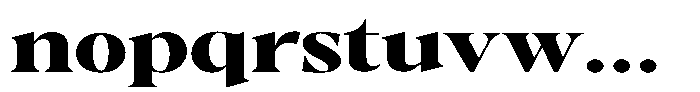 Gustian Extra Bold Expanded Font LOWERCASE